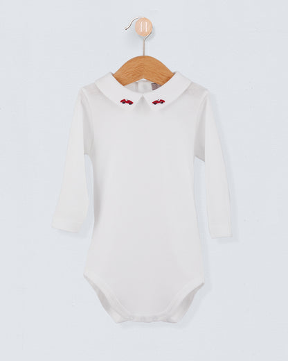 Italian Embroidered Red Car Onesie - Onesie