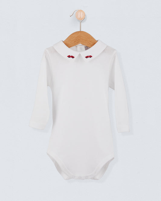 Italian Embroidered Red Car Onesie - Onesie