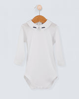 Italian Embroidered Navy Car Onesie