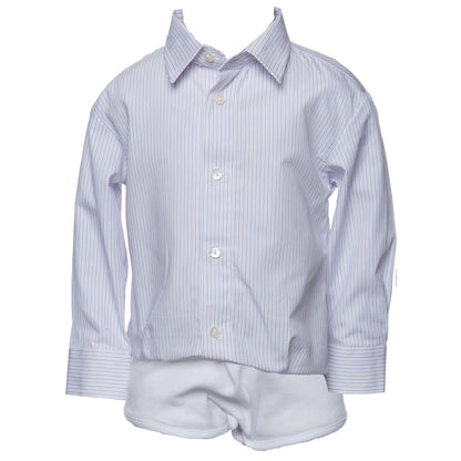 Renard  Pink and Blue Pin-Stripe Shirt - Shirt