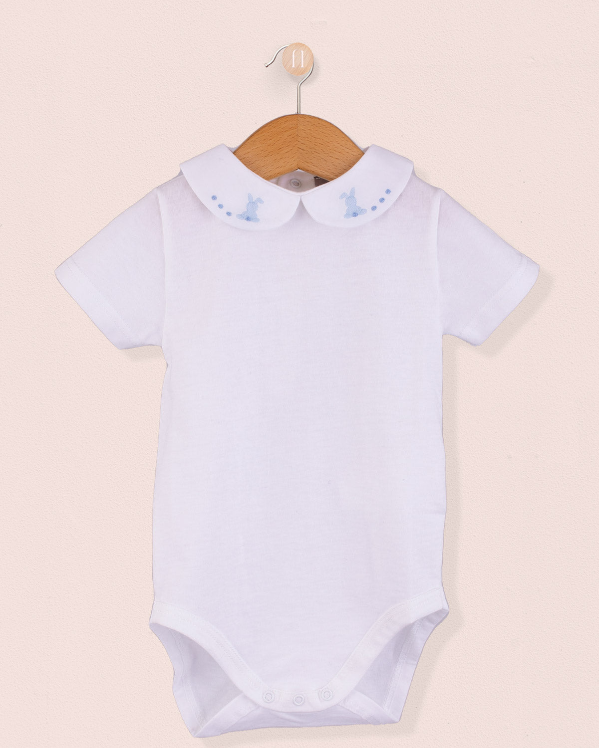 Ines onesie with Embroidered Blue Bunny - Onesie