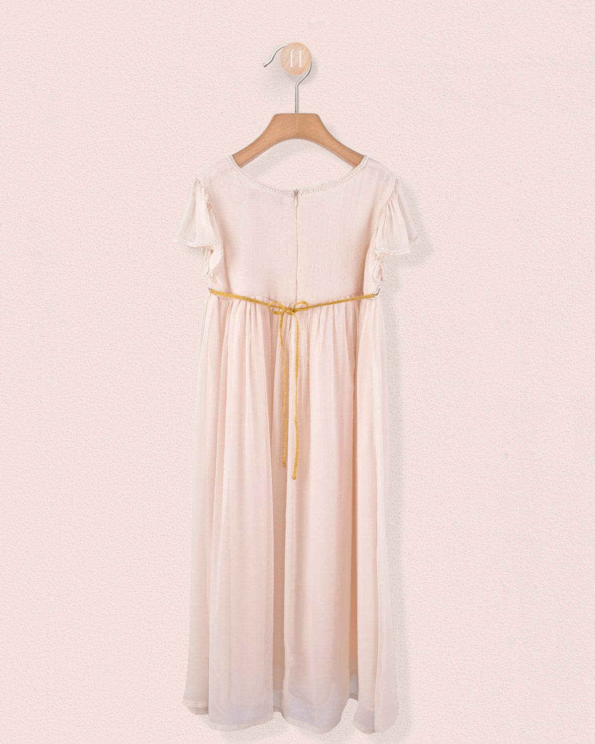 Ophelia Peach Tulle Gown 2Y-12Y - Dress