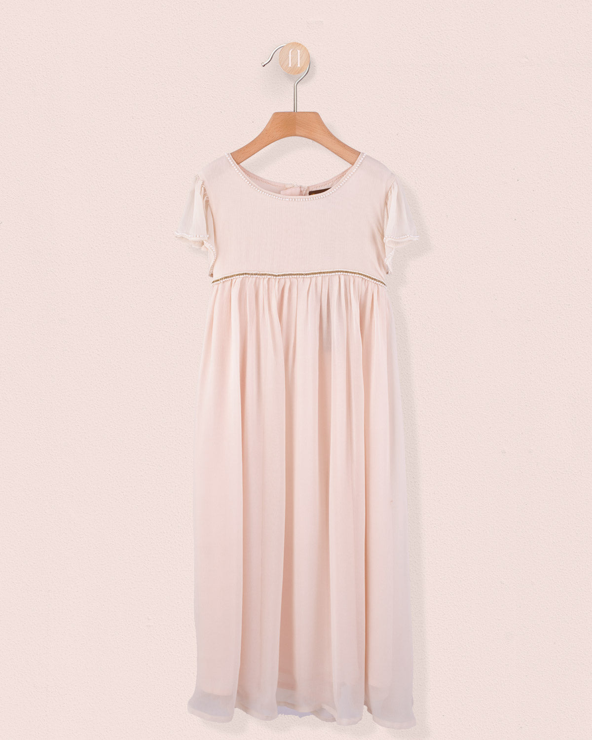 Ophelia Peach Tulle Gown 2Y-12Y - Dress
