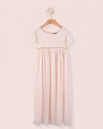 Ophelia Peach Tulle Gown 2Y-12Y - Dress