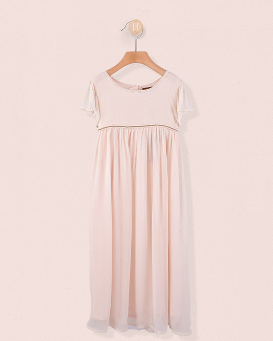 Ophelia Peach Tulle Gown 2Y-12Y - Dress
