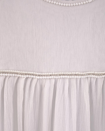 Ophelia Silver Chiffon Gown 2Y-12Y - Dress