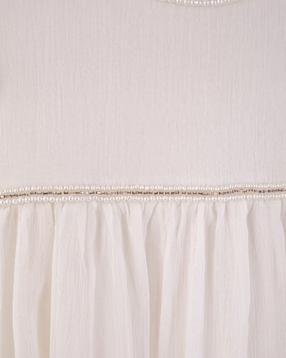 Ophelia White Chiffon Gown 2Y-12Y - Dress