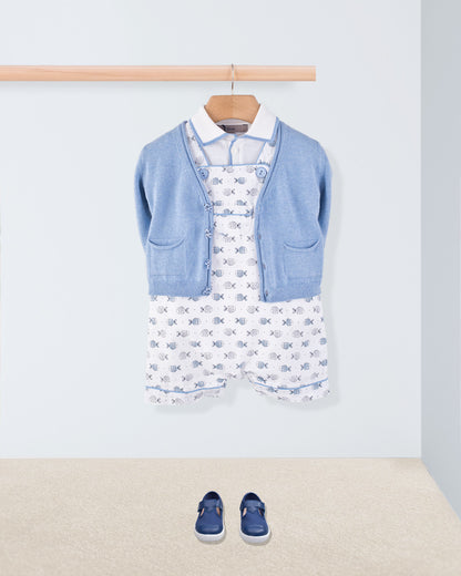 Starboard Blue Fish Campari Shortall - Romper