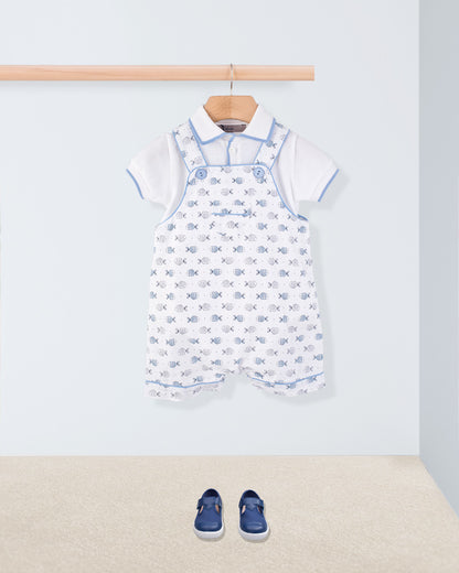 Starboard Blue Fish Campari Shortall - Romper