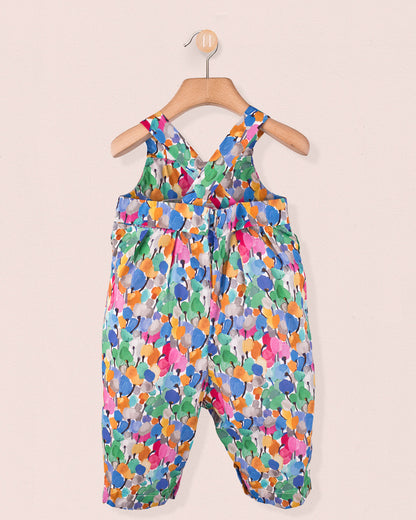 Louise Liberty Tulip Fields Blue Overall - Romper