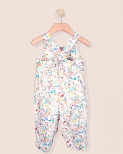 Louise Liberty Puppies Overall - Romper