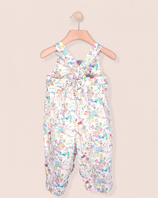 Louise Liberty Puppies Overall - Romper