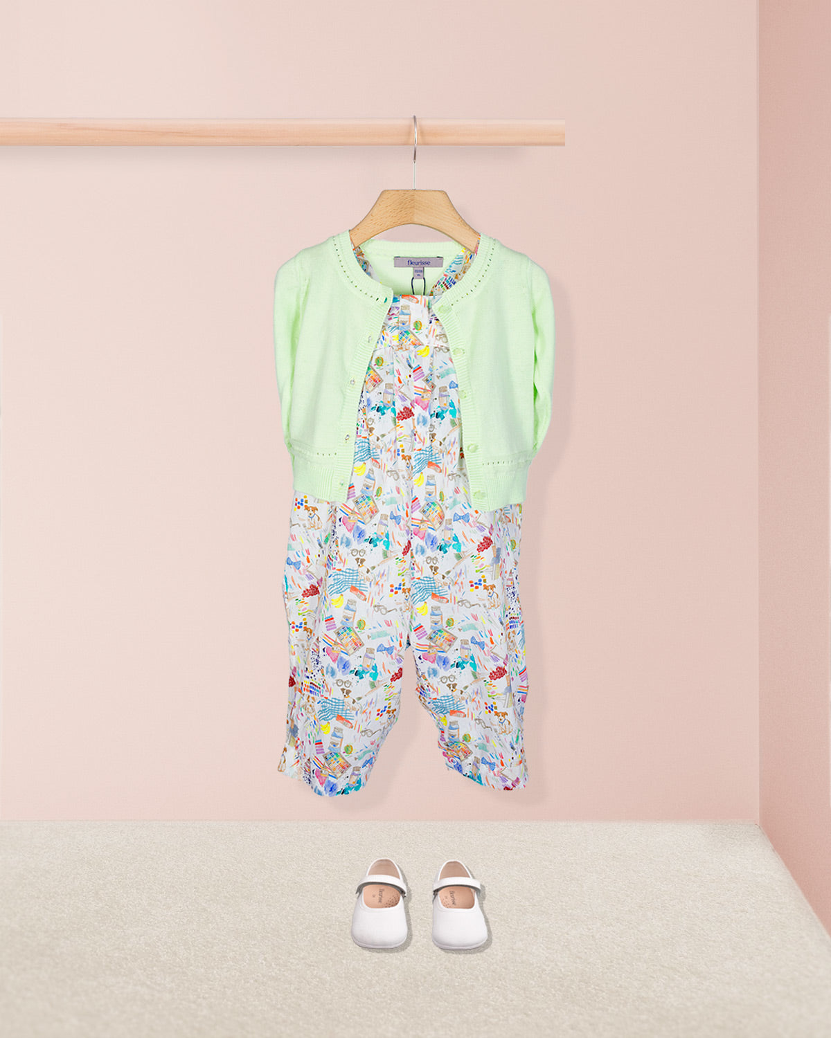 Louise Liberty Puppies Overall - Romper