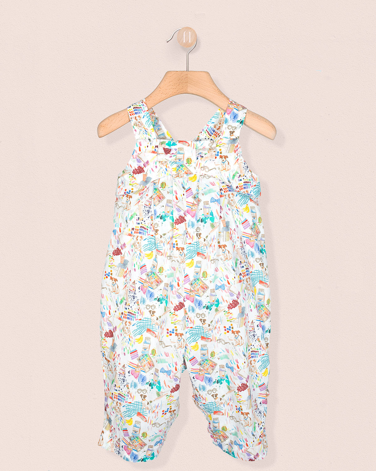 Louise Liberty Puppies Overall - Romper