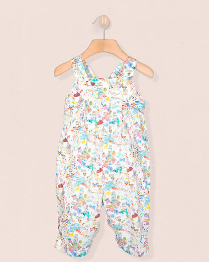 Louise Liberty Puppies Overall - Romper