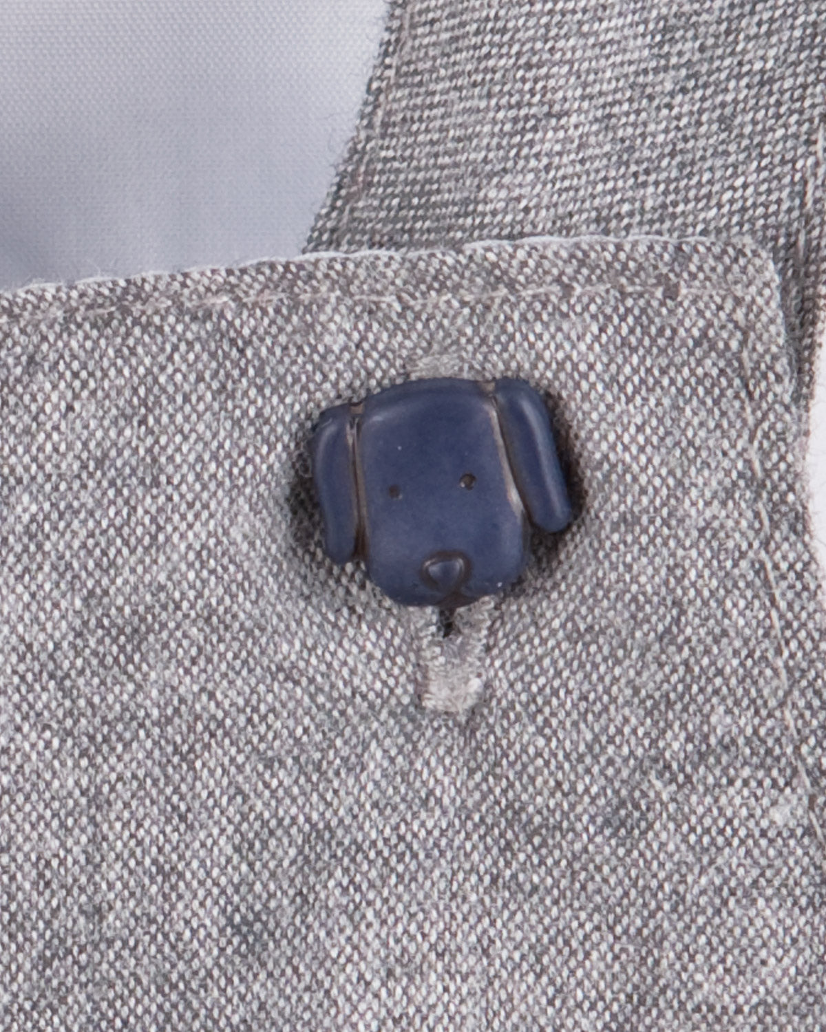 Elliot Italian Heather Grey Flannel Overall - Romper