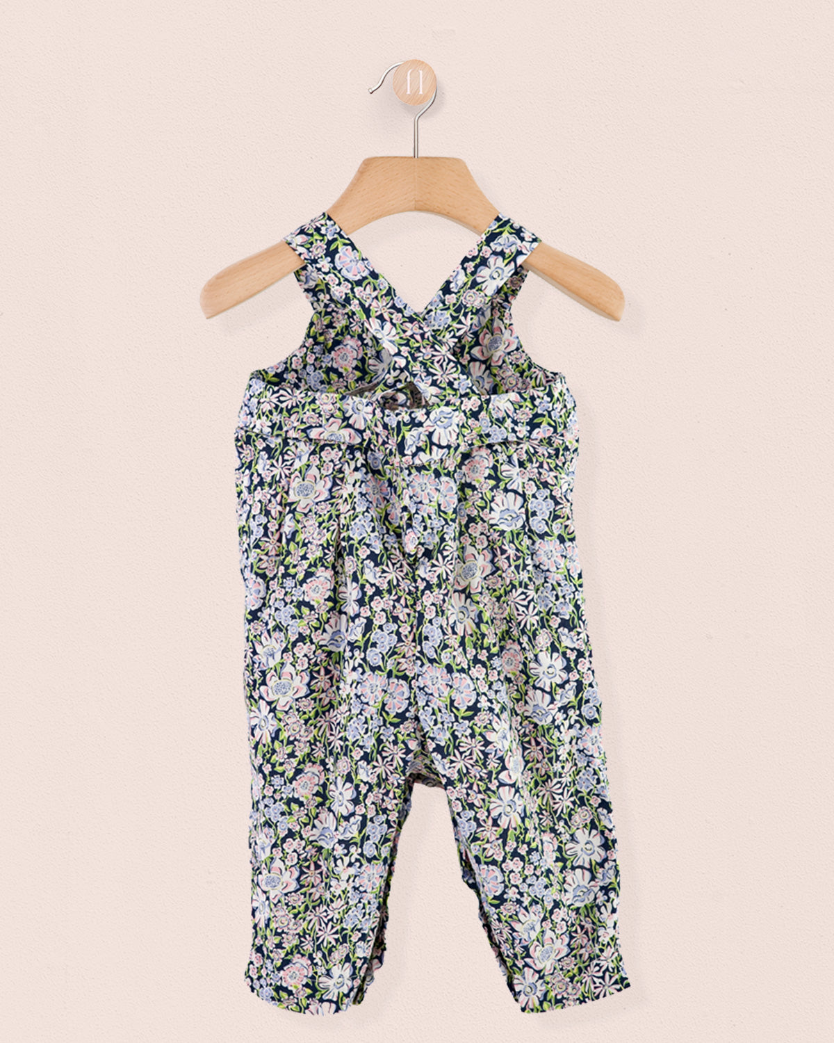 Louise White Garden Liberty Overall - Romper