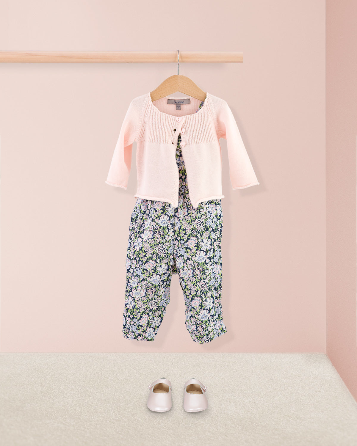 Louise White Garden Liberty Overall - Romper