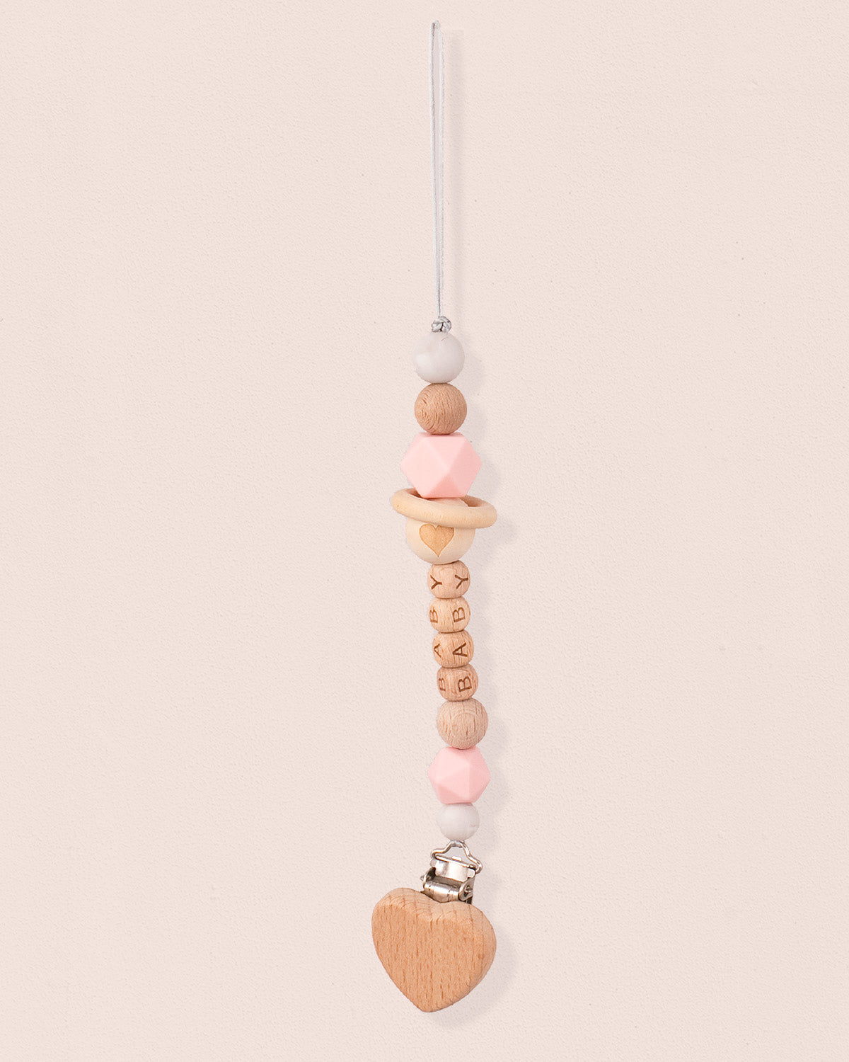 Heart Pacifier Clip - Layette