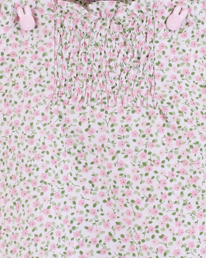 Palm Beach French Pink Floral Bubble - Romper