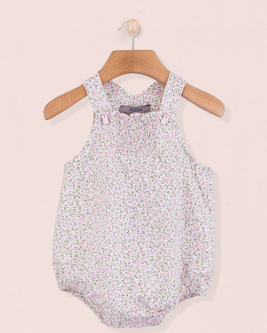 Palm Beach French Pink Floral Bubble - Romper