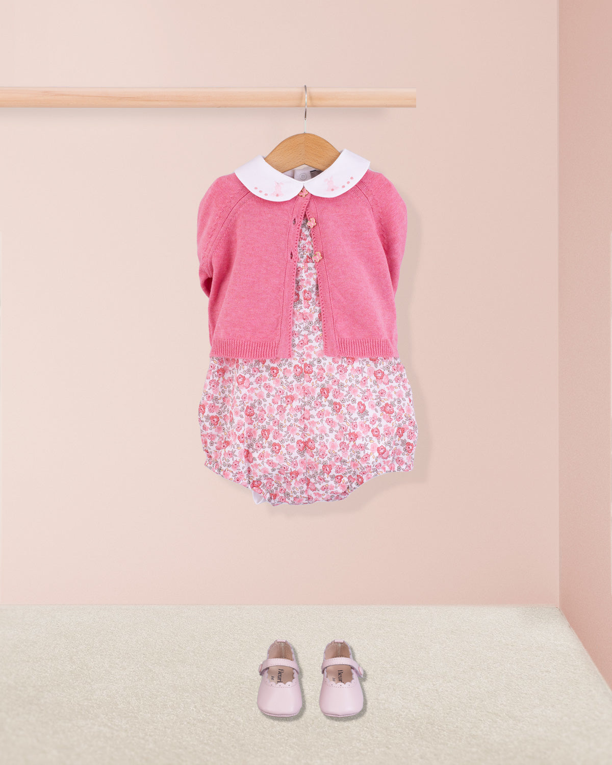 Palm Beach French Blossom Pink Bubble - Romper