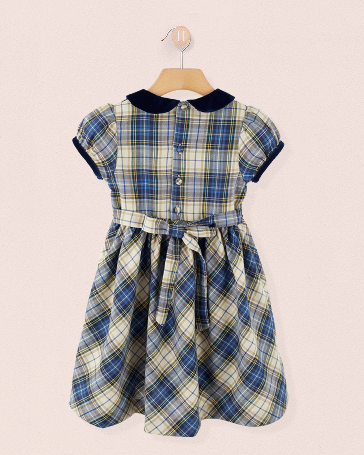 Avignon Blue Tartan Dress - Dress