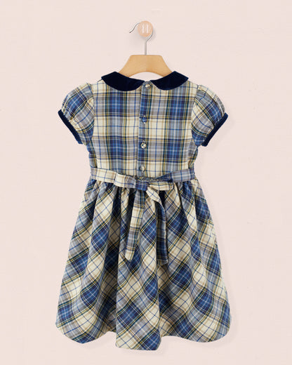 Avignon Blue Tartan Dress - Dress