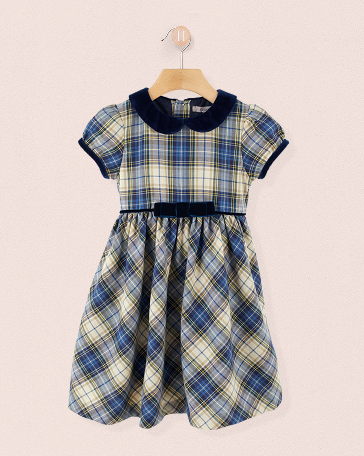Avignon Blue Tartan Dress - Dress
