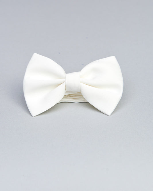 Bowtie Cream Satin - Tie