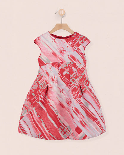 vValentina Liveri Pink Jacquard Dress - Dress