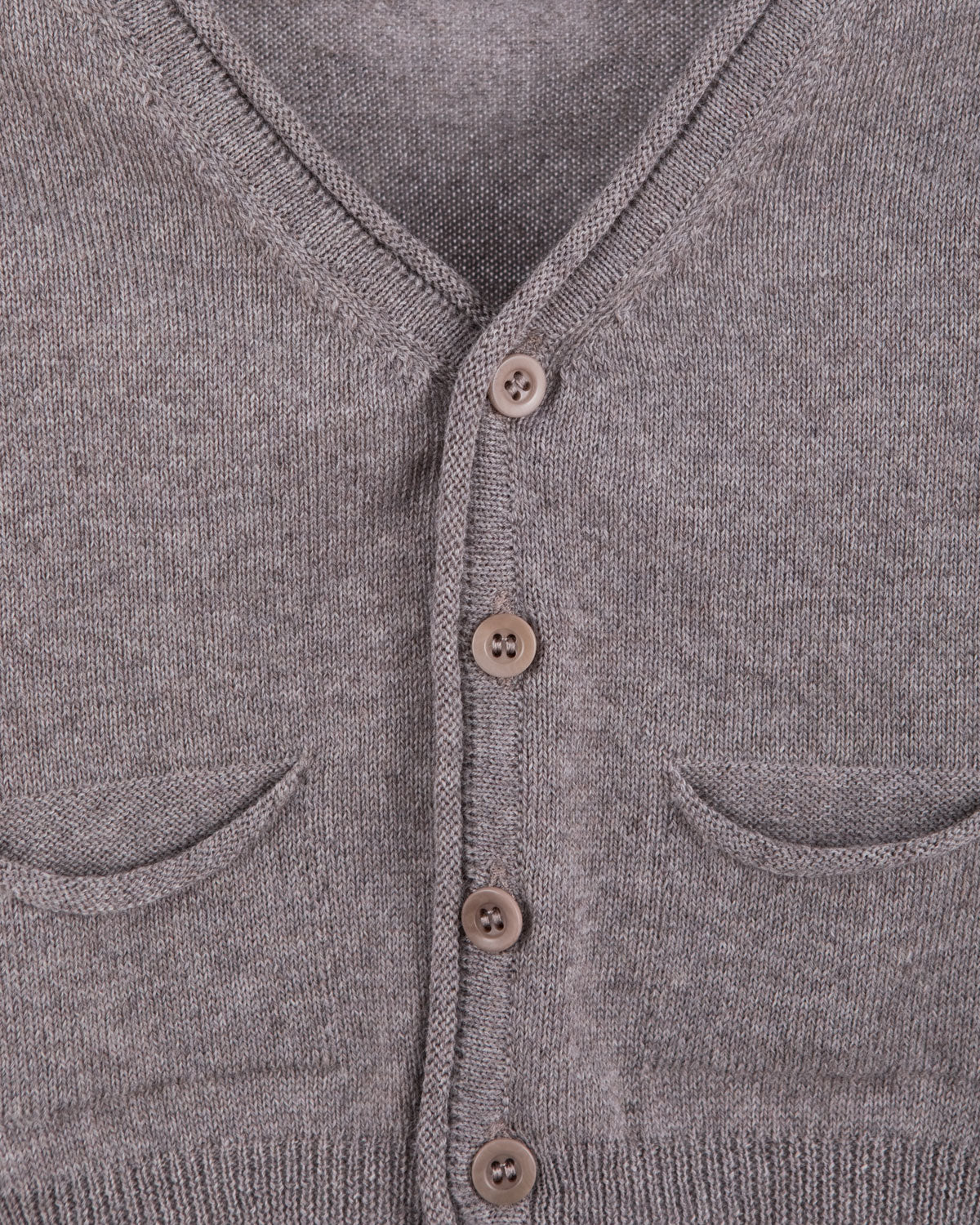 Peter Walnut Wool Cardigan - Sweater