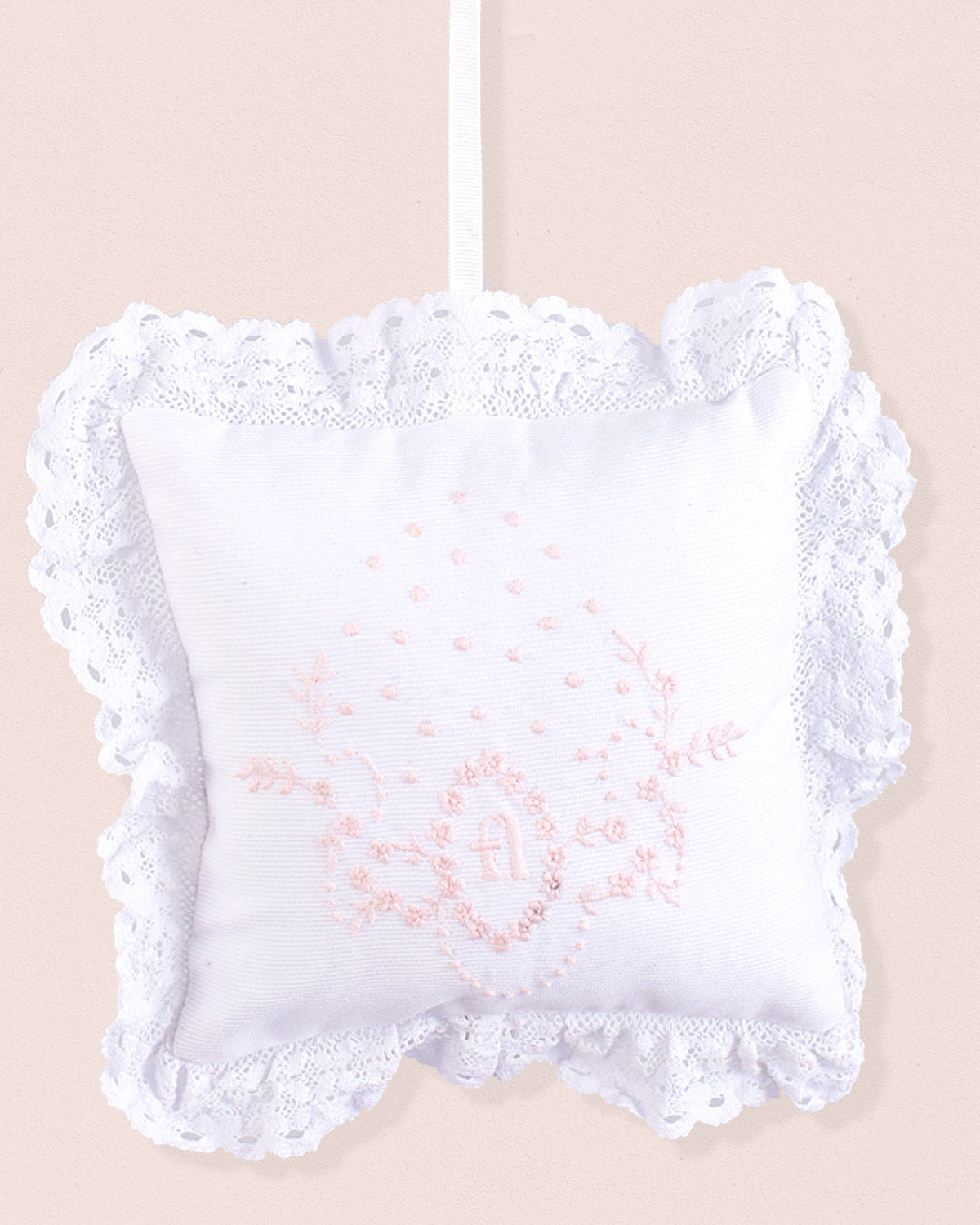Lace Embroidered Musical Pillow - Layette