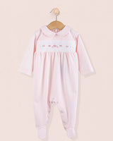Pima Smocked Pink Stretchie