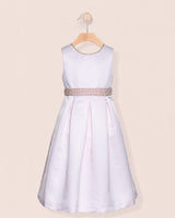 Esther Pink Pearl Satin Gown