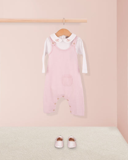 Aspen Pink Wool Knit overall