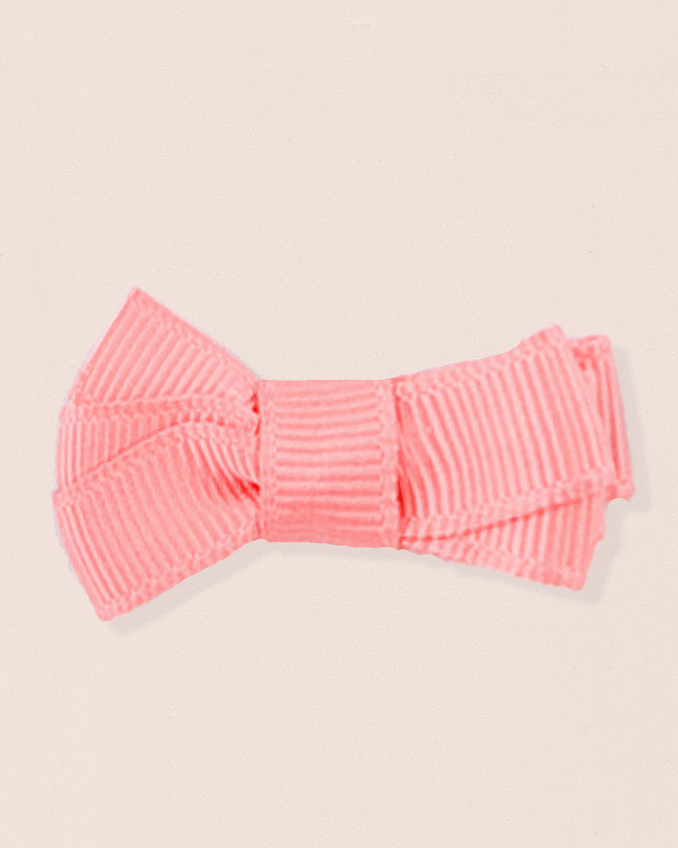 Hairbow 4cm Coral Gros Grain
