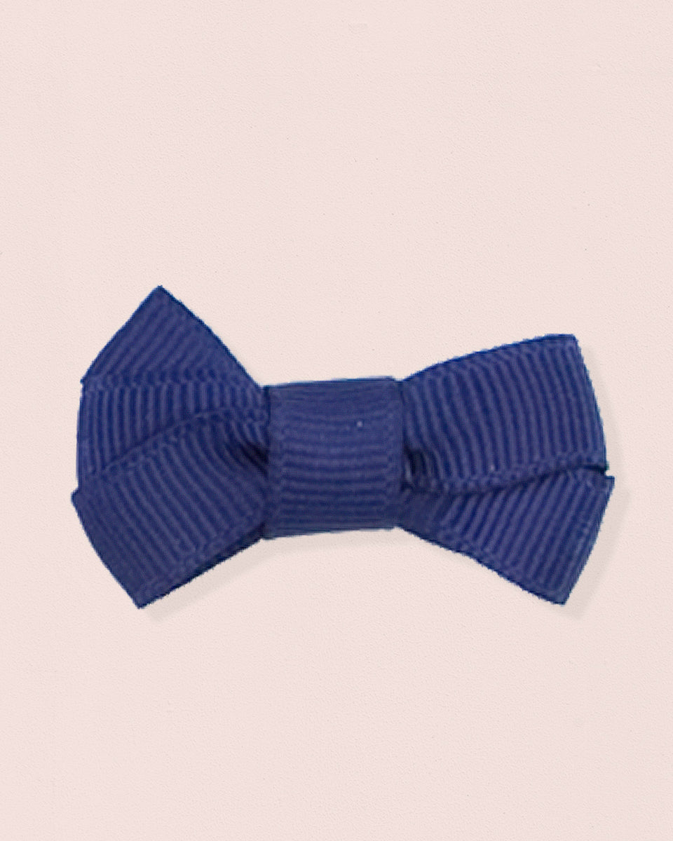 Hairbow 4cm Navy Gros Grain