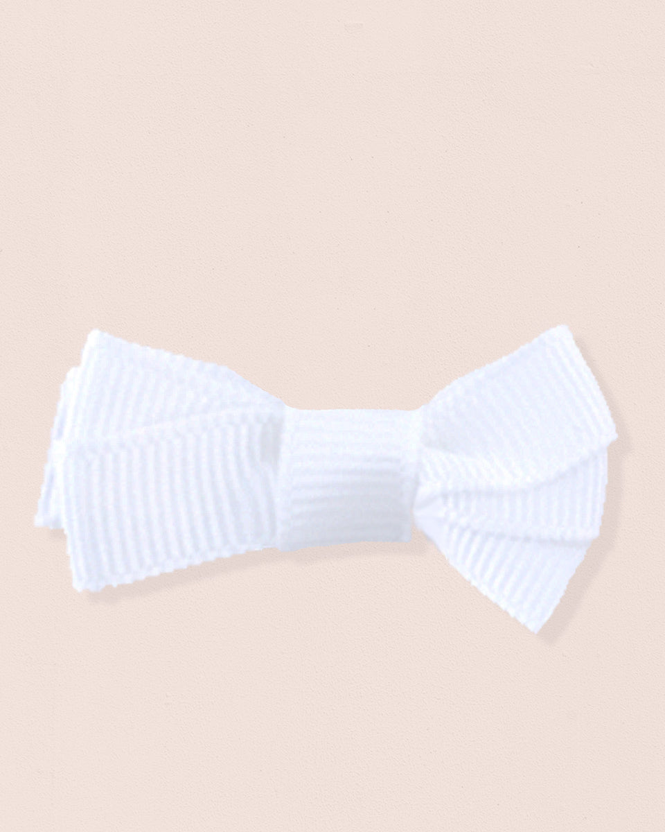 Hairbow 4cm White Gros Grain