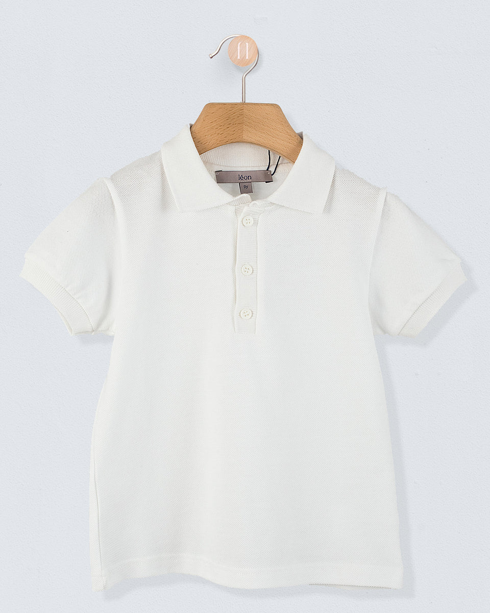 Polo Short Sleeve Italian White Trim Piquet