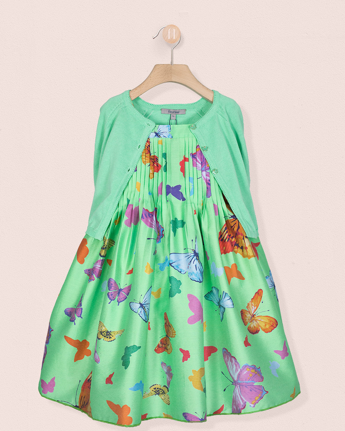 Portofino Italian Green Butterflies - Dress