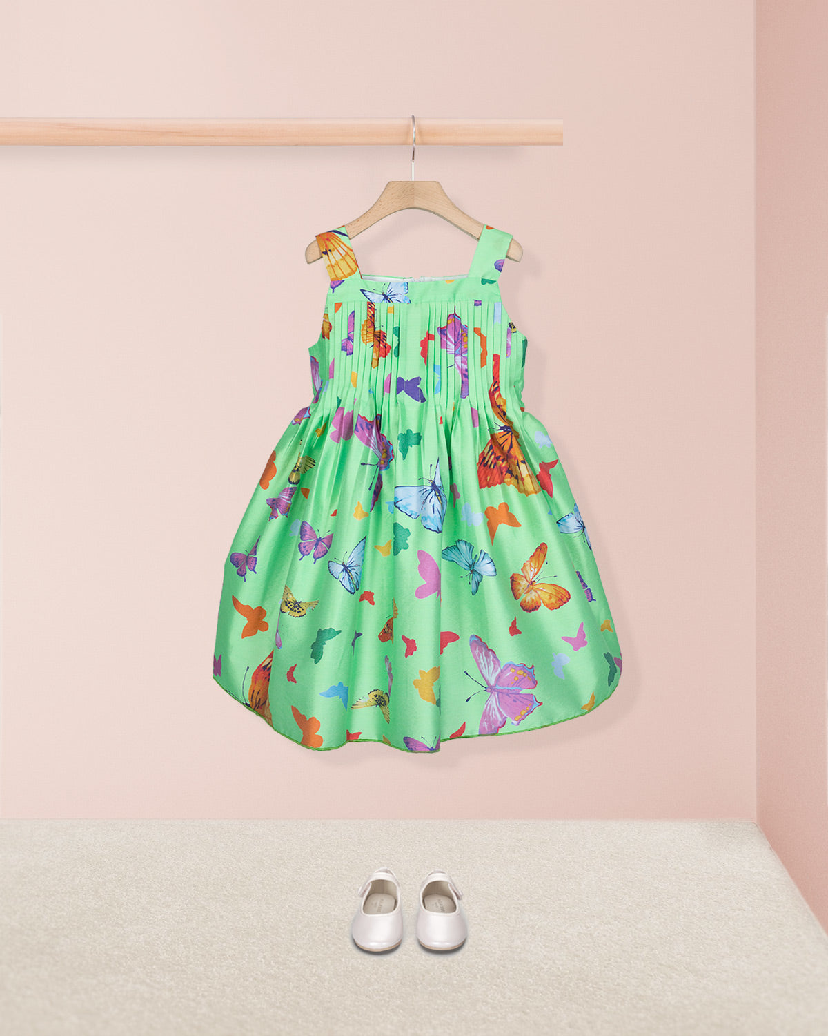 Portofino Italian Green Butterflies - Dress