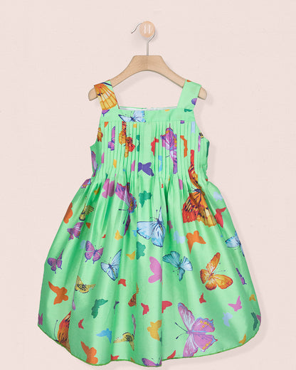 Portofino Italian Green Butterflies - Dress