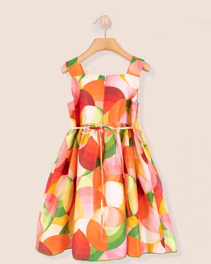 Portofino Italian Orange Swirl - Dress