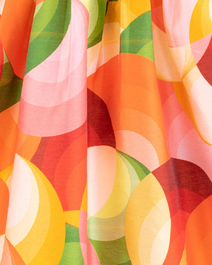 Portofino Italian Orange Swirl - Dress