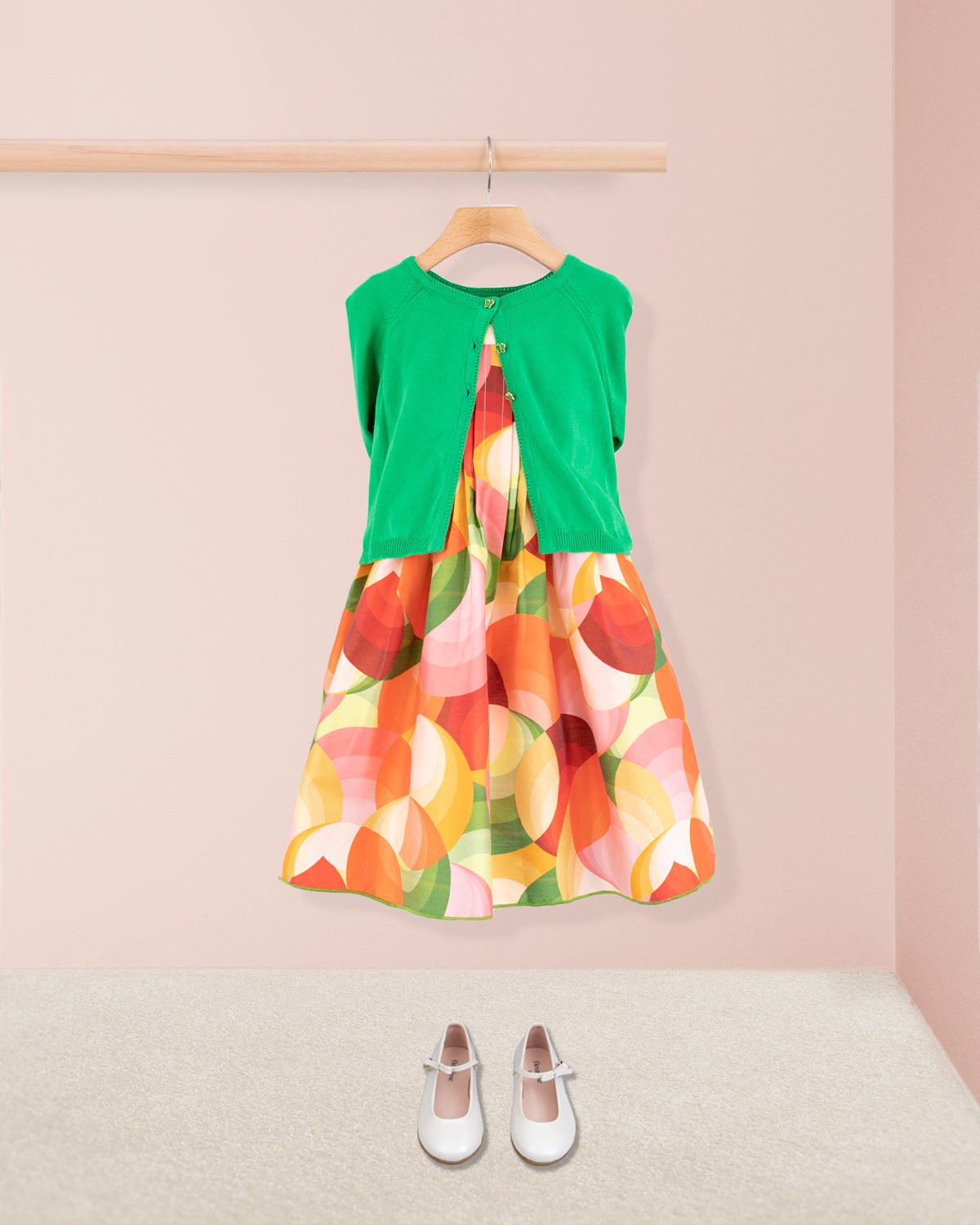 Portofino Italian Orange Swirl - Dress