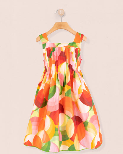 Portofino Italian Orange Swirl - Dress