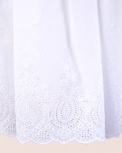 Emma Provence Eyelet Smock - Smocked Dress