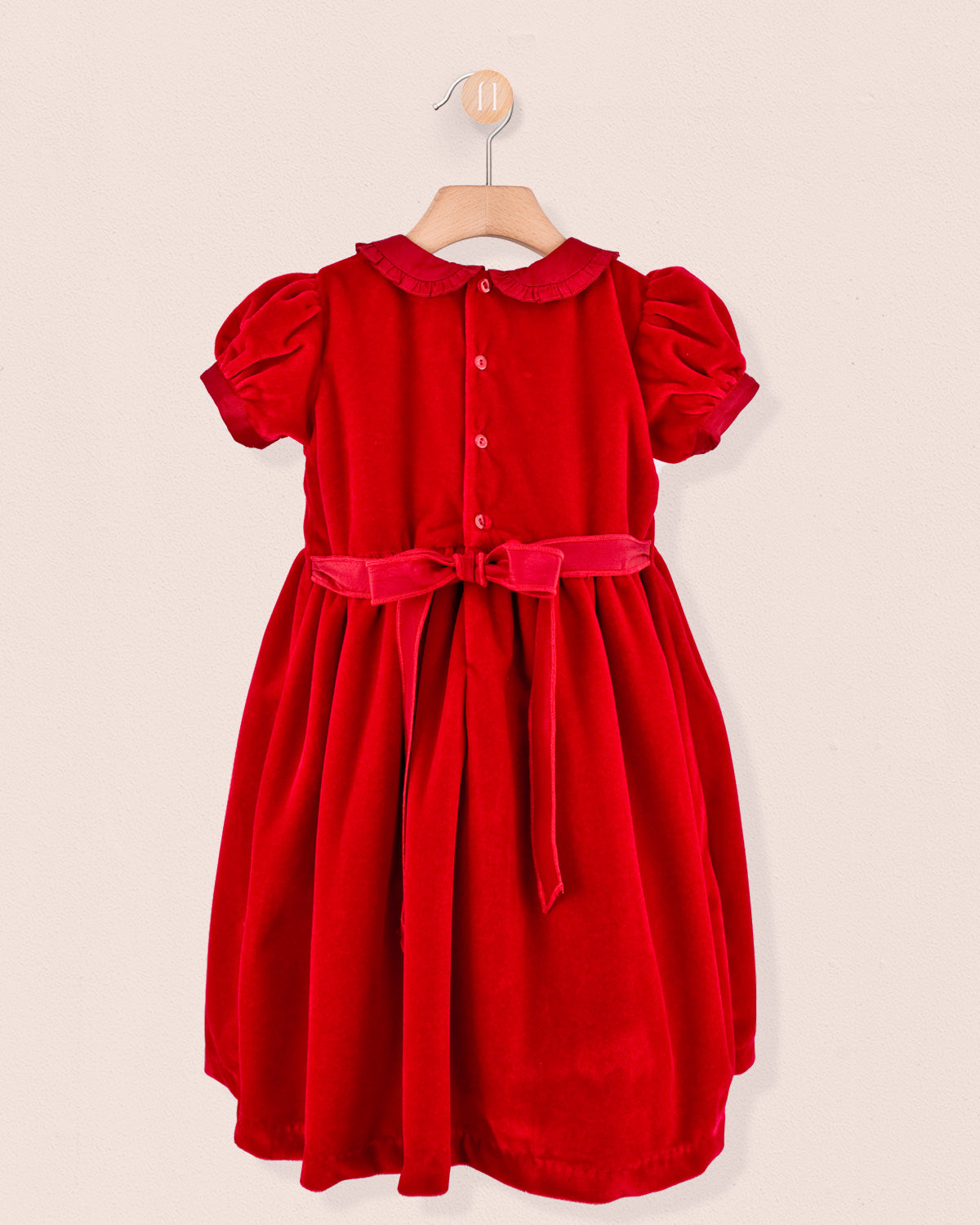 Victoria Red Velvet Dress - Dress