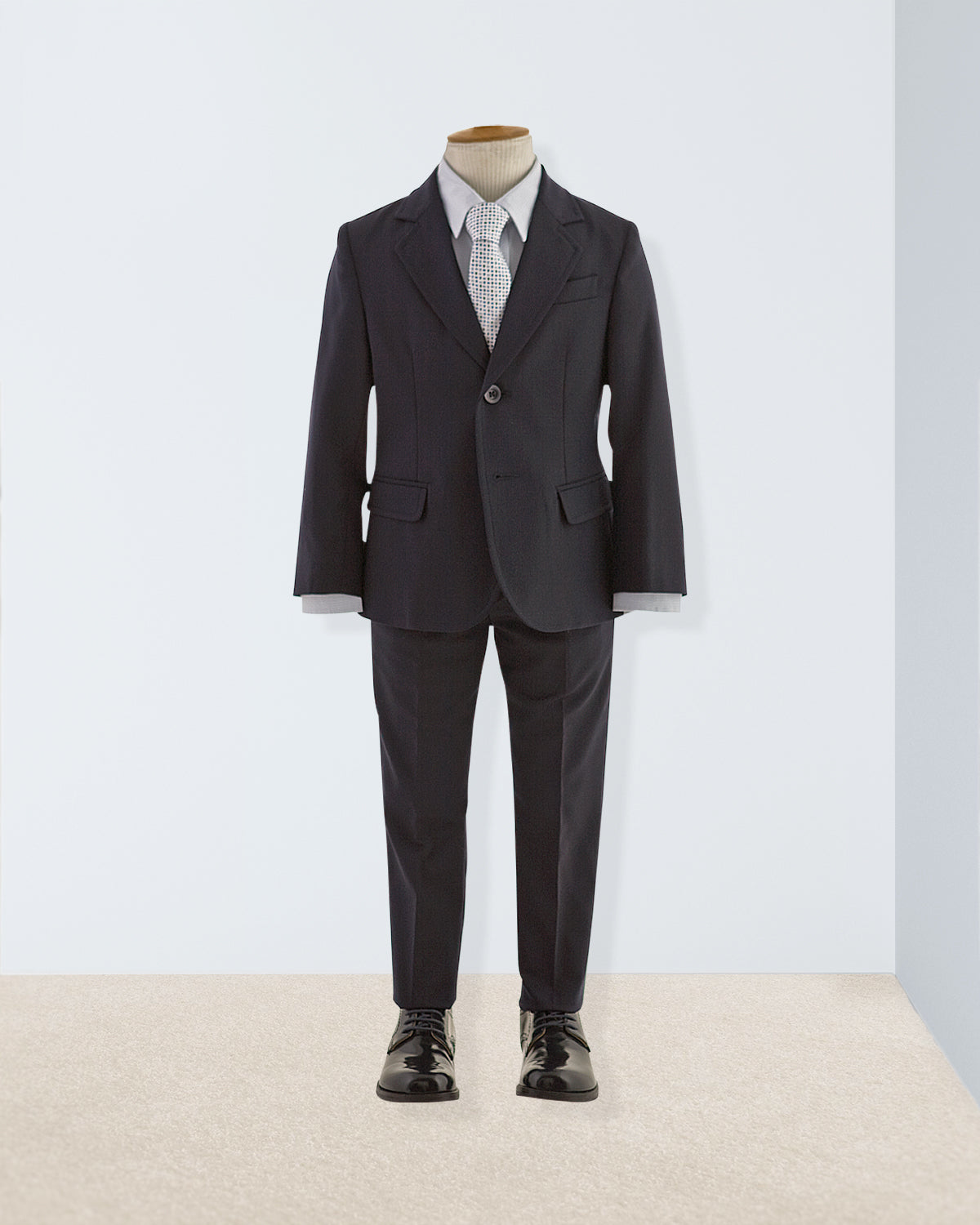 Domenico Navy Virgin Wool Suit - Suit